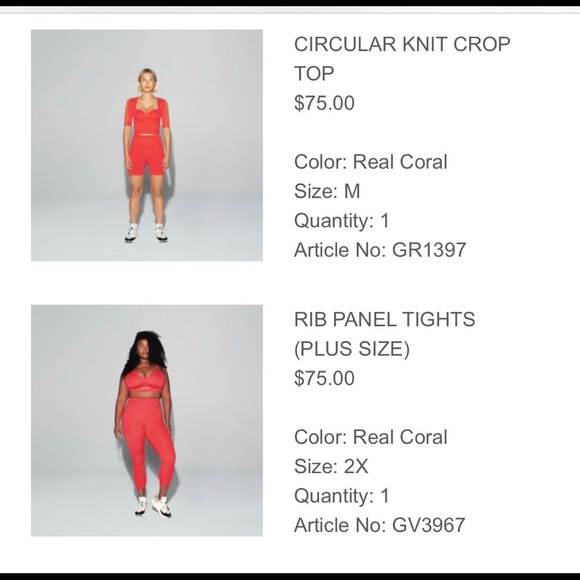 Ivy Park Coral (in-line exclusive) crop top sz med - Picture 1 of 2